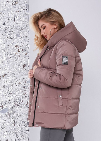 Коричневая зимняя куртка зимняя popluzhnaya