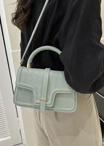 Жіноча сумка 4354 крос-боді зелена No Brand (276535267)