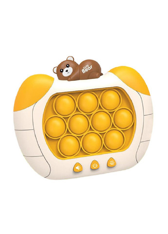 Електронна іграшка консоль головоломка для дітей малюків з ямочками бульбашками на батарейках (475873-Prob) Ведмедик Unbranded (273378361)