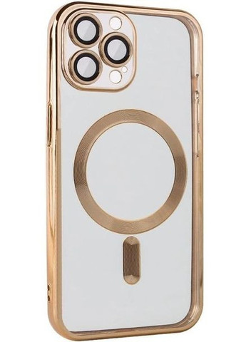 Хромовий чохол TPU Chrome Magnetic із захистом камери для Apple iPhone 14 Pro Max (6.7") з MagSafe Gold No Brand (278643221)