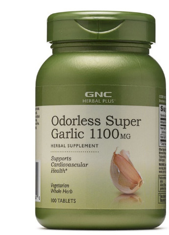 Herbal Plus Odorless Super Garlic 1100 mg 100 Tabs GNC (256721435)