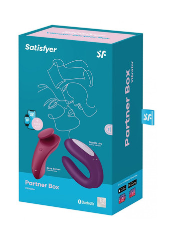Набор Partner Box 1 (вибратор для пар Double Joy + вибратор в трусики Sexy Secret) Satisfyer (277236634)