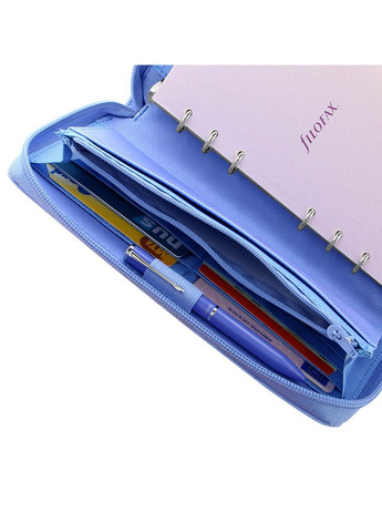 Органайзер Saffiano Compact zip, Vista blue Filofax (269901257)