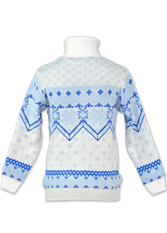 Синій зимовий светри свитер на девочек снежинки (снежинки) Lemanta