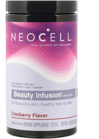 Beauty Infusion Drink Mix, 11.64 oz 330 g /30 servings/ Cranberry M12942 Neocell (256722084)
