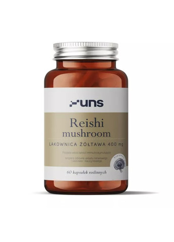 Екстракт Гриба Рейші (Ganoderma Lucidum) Reishi Mushroom 400 мг - 60 вег.капсул UNS Vitamins (276718203)