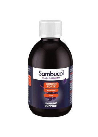 Black Elderberry Immuno Forte + Vitamin C + Zinc 230 ml /46 servings/ Sambucol (264295803)