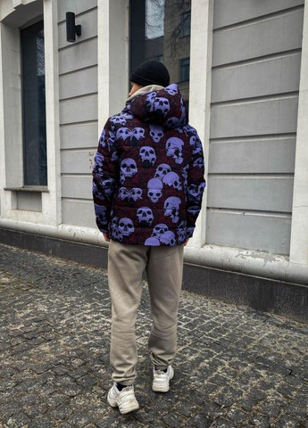 Фіолетова зимня фіолетова чоловіча куртка No Brand
