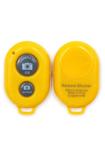 Bluetooth Кнопка для Selfie Remote Shutter Пульт Дистанційного Управління Камерою смартфона для iPhone і Android - Жовтий XO (259753312)
