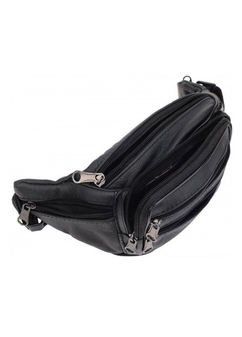 Мужская кожаная сумка на пояс 1t166m-black Borsa Leather (266143363)