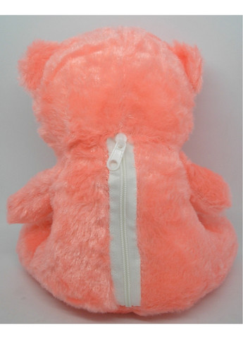 Ведмедик з підсвіткою рожевий м'який плюшевий із бантиком з LED підсвіткою ведмежатко світиться ЛЕД No Brand (259809892)