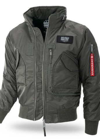 Оливковая демисезонная куртка aviator ku202kh Dobermans Aggressive