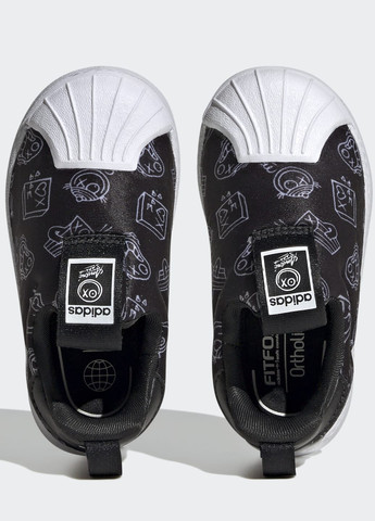 Черные всесезонные кроссовки superstar 360 adidas