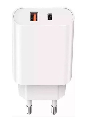 Зарядний пристрій з кабелем Type-C 1 метр (PD 20Вт, QC 3.0, USB, Type-С, із швидкою зарядкою, адаптер) - Білий WIWU u002 (266138817)