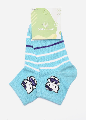 Шкарпетки дитячі для дівчинки блакитного кольору розмір 26-30 Let's Shop (257041890)