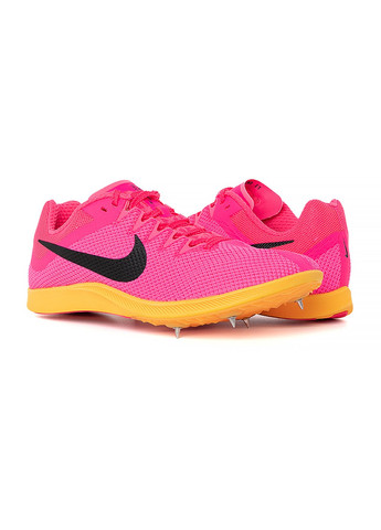 Розовые всесезонные кроссовки zoom rival distance Nike