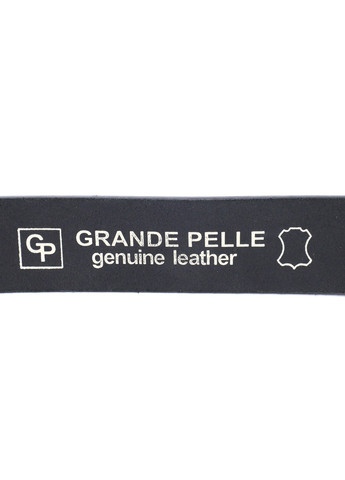 Кожаный брючный ремень для мужчин из квадратной пряжкой 11678 Черный Grande Pelle (267932203)