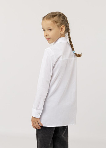 Сорочка для дівчинки колір білий ЦБ-00228272 BLUELAND (261921952)