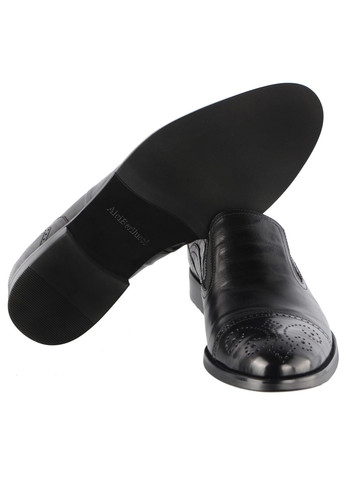 Черные мужские классические туфли 7011 Aici Berllucci без шнурков