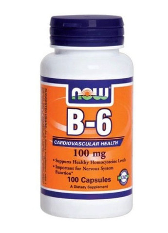 Vitamin B-6 100 mg 100 Veg Caps Now Foods (256721702)