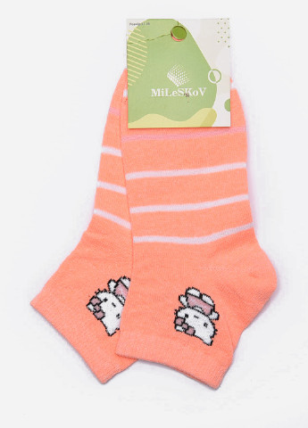 Шкарпетки дитячі для дівчинки коралового кольору розмір 31-35 Let's Shop (257041836)
