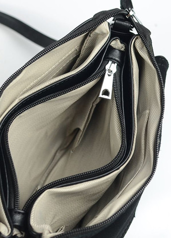Чорна жіноча маленька сумка клатч з натуральної замші, класичний замшевий клатч через плече No Brand (266423750)