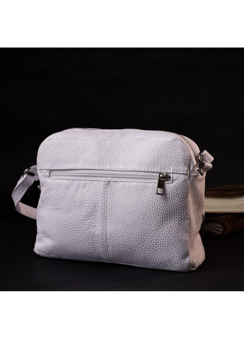 Женская сумка кросс-боди из натуральной кожи 11650 Белая Grande Pelle (267927732)