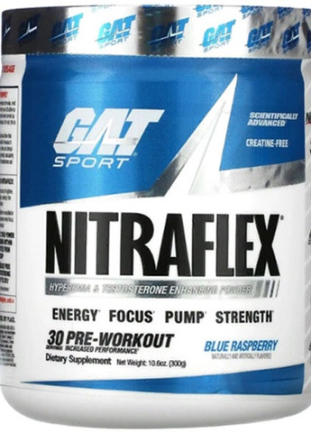 Nitraflex 300 g /30 servings/ Blue Raspberry Gat (258499808)