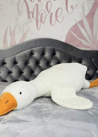 М'яка Іграшка подушка Гусь-Обнімусь 110 см білий Black (262674609)
