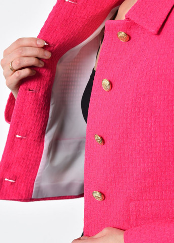 Піджак жіночий укорочений малинового кольору Let's Shop (276456808)