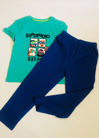 Комбінована всесезон набір з двох піжамок хлопчику футболка + штани Primark