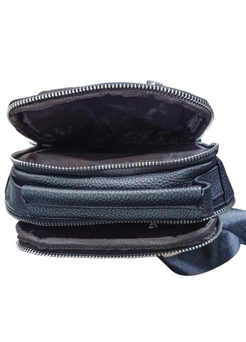 Мужской кожаный слинг на одно плечо черный A25F-693A Tiding Bag (277963183)