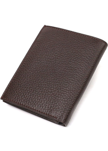 Компактний гаманець для чоловіків із натуральної шкіри флотар 21873 Коричневий Canpellini (259874017)
