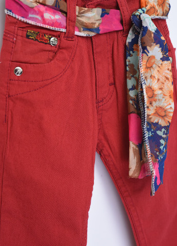 Красные кэжуал демисезонные брюки Let's Shop