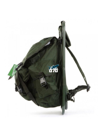 Раскладной компактный легкий стул без спинки с рюкзаком для отдыха дачи рыбалки туризма кемпинга (475300-Prob) Зеленый Unbranded (265391197)