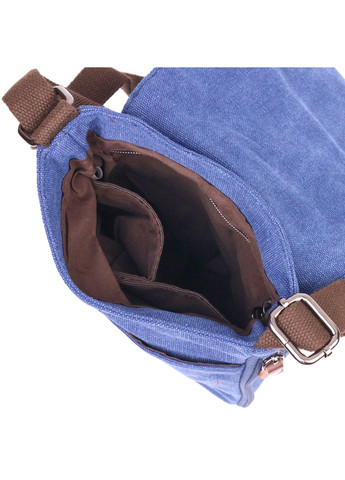 Цікава чоловіча сумка з текстилю 21267 Синя Vintage (258267914)