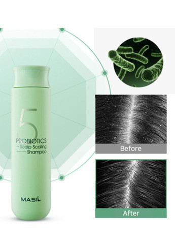 Шампунь для глибокого очищення шкіри голови 5 Probiotics Scalp Scaling Shampoo (пробник), 8 мл MASIL (257261914)