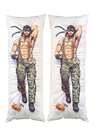 Подушка дакімакура Metal Gear Solid декоративна ростова подушка для обіймання двостороння 60*200 No Brand (258991670)