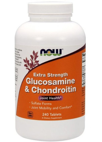 Glucosamine & Chondroitin Extra Strength 240 Tabs Now Foods (256721693)