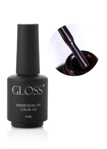 Гель-лак GLOSS 417 (темно-сливовый с микроблеском), 11 мл Gloss Company кристал (269119907)