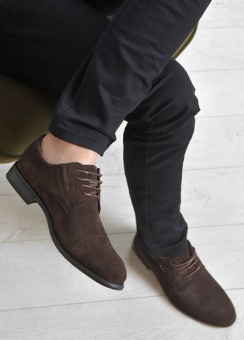 Туфлі чоловічі коричневого кольору Let's Shop (265911021)