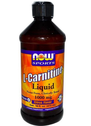 L-Carnitine Liquid 1000 mg 473 ml /31 servings/ Citrus Now Foods (256719170)