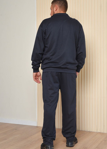 Спортивный костюм мужской батальный темно-синего цвета Let's Shop (264021985)