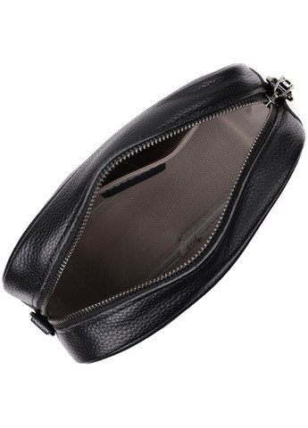 Класична шкіряна сумка через плече на одне відділення 22387 Чорна Vintage (276457586)