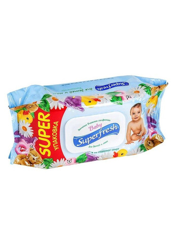 Детские влажные салфетки Baby 120 шт. Superfresh (269254503)