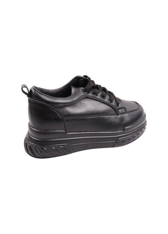 Чорні кросівки жіночі чорні натуральна шкіра Renzoni 877-23DTC