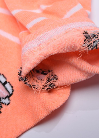 Носки детские для девочки кораллового цвета размер 31-35 Let's Shop (257041836)