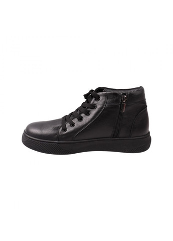 Черные ботинки мужские черные натуральная кожа Free Style