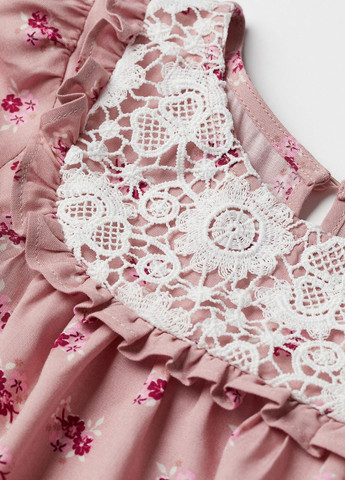 Блуза демісезон,блідо-рожевий в візерунки, H&M (263691362)