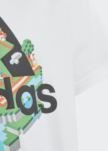 Белая демисезонная футболка x lego® graphic adidas